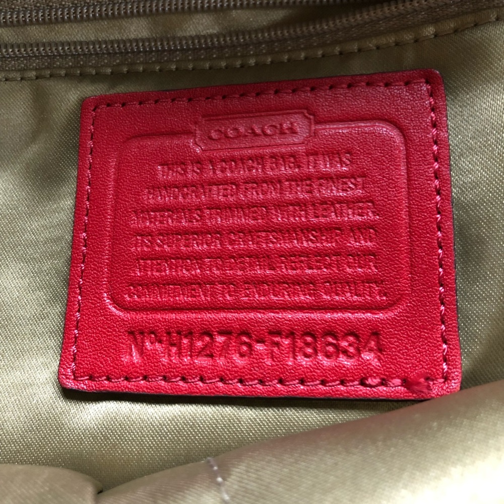 Coach, large satchel, salmon color - Picture 3 of 4